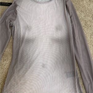 AFRM Nude Blush and Gray Patterned Top